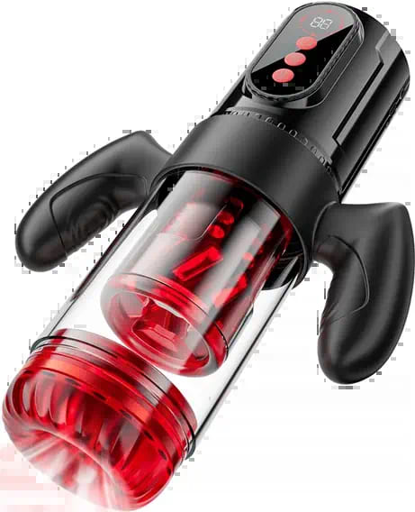 Acmejoy - Terminator 9 Telescopic Rotating Sucking with Handle Male Stroker