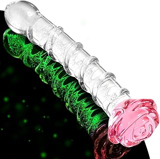 Bulb or tapered glass dildo