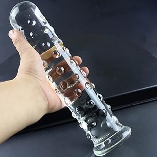 Weighted glass dildo – thicker/heavier for stronger pressure and fullness