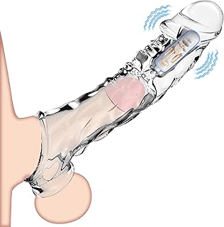 Male sex toys crystal penis enlargement extensions penis cock sleeve toy
