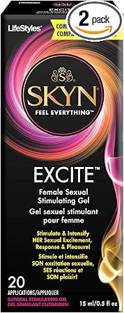Lifestyles Excite Female Stimulating Gel 0.50 oz (Pack of 2)