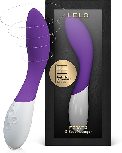 LELO Mona 2 G Spot Vibrator for Women with 6 Intensity Modes - Premium Body-Safe Silicone Sex Toys for Women - Discreet Waterproof Adult Toys for Pleasure