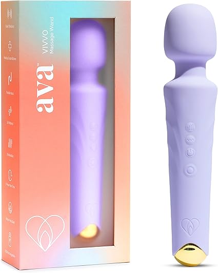Ava Vibrator Sex Toys – Battery Life 6 Hours | Water Resistant Body Safe Silicone | Clitoral Vibrators Couples Sex Toy with Multi Patterns & speeds Vibrator for Women - Premium Purple