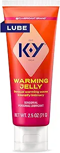 K-Y Warming Jelly Personal Lubricant (2.5 oz), Premium Non-Greasy Warming Lube For Women, Men & Couples (Package May Vary)