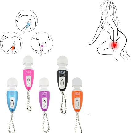 Mini Wand Vibrator, Powerful G Spot Clit Vibrator Massager Sex Toys for Women Couple, Quiet & Small Female Clitoris Vibrators Stimulation, Dildo, Small Cordless Hand-held Massager Wand (Orange)