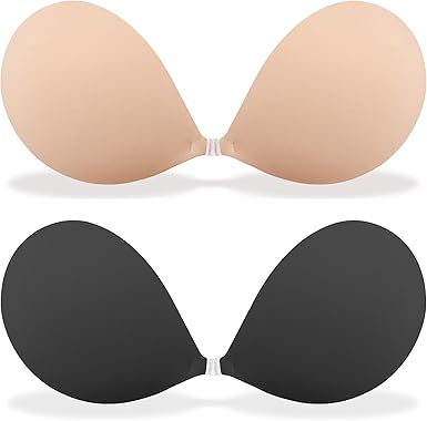 MITALOO Adhesive Bra Invisible Sticky Strapless Push up Backless Reusable Silicone Covering Nipple Bras