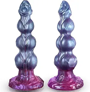 8.6" Huge Monster Dildo Big 3 Knots Horse Dildo, Soft Silicone Anal Knotted Dog G-Spot Dildo with Suction Cup, Fantasy Dragon Anal Sex Toy, Adult Sex Toys & Games for Women, Men, Gay